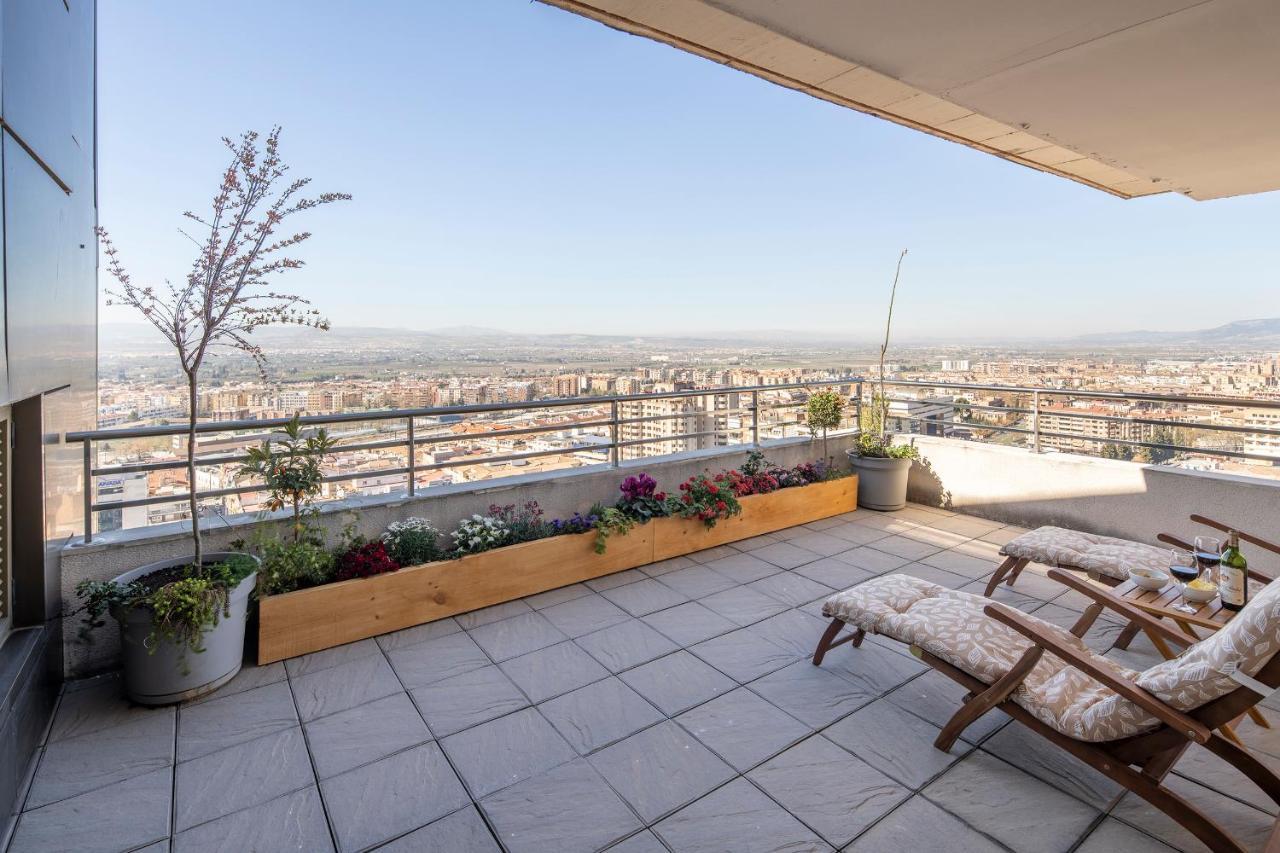 Atico Top Granada, Penthouse, 18-19Th Floor, City Centre, Views, Terrace, Free Parking Exteriör bild