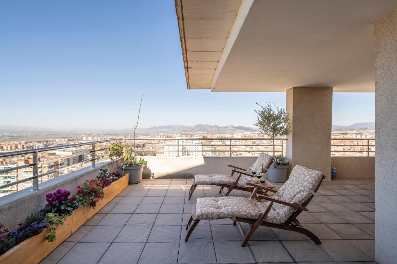 Atico Top Granada, Penthouse, 18-19Th Floor, City Centre, Views, Terrace, Free Parking Exteriör bild
